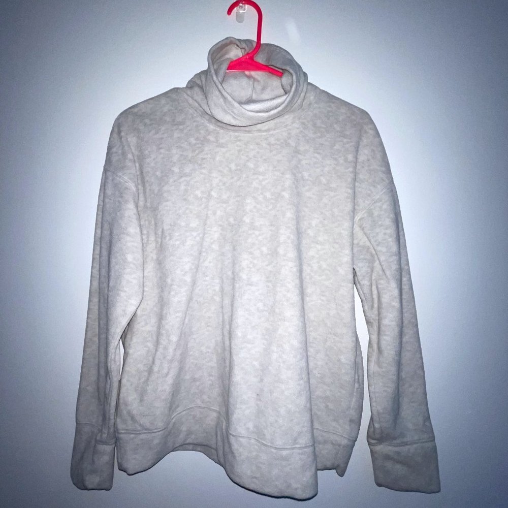 Old Navy Cream White Fleece turtle neck